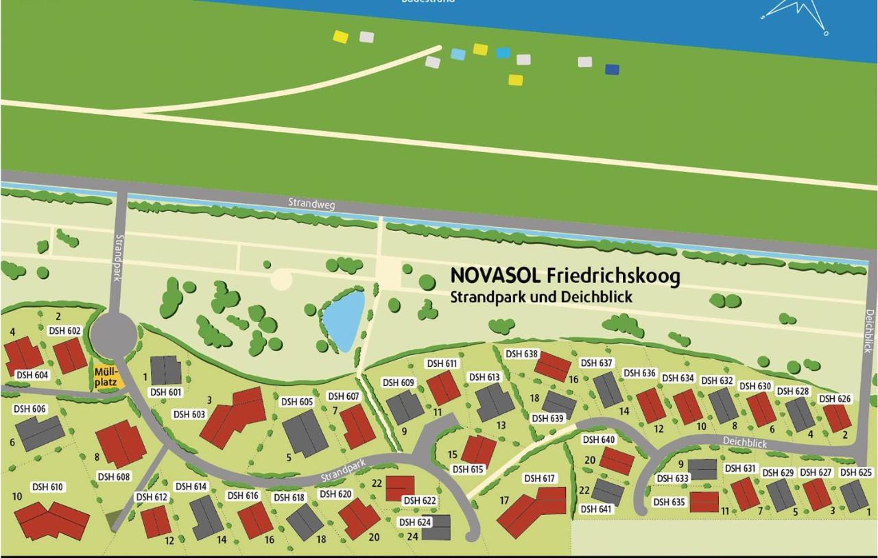 Friedrichskoog-Deichblick 5 Villa Bagian luar foto